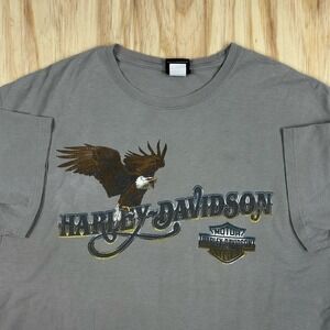 Harley-Davidson Shirt Mens XL Gray Panama City Beach Genuine Parts Tee FL